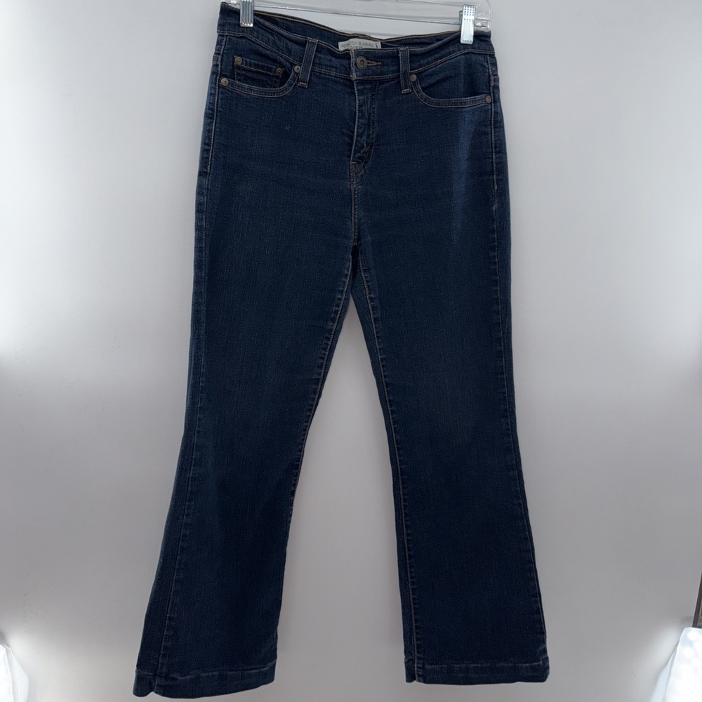 Levi's Perfectly Slimming Hi Rise Boot Cut 512 Jeans Dark Wash Sz 8M 30x29